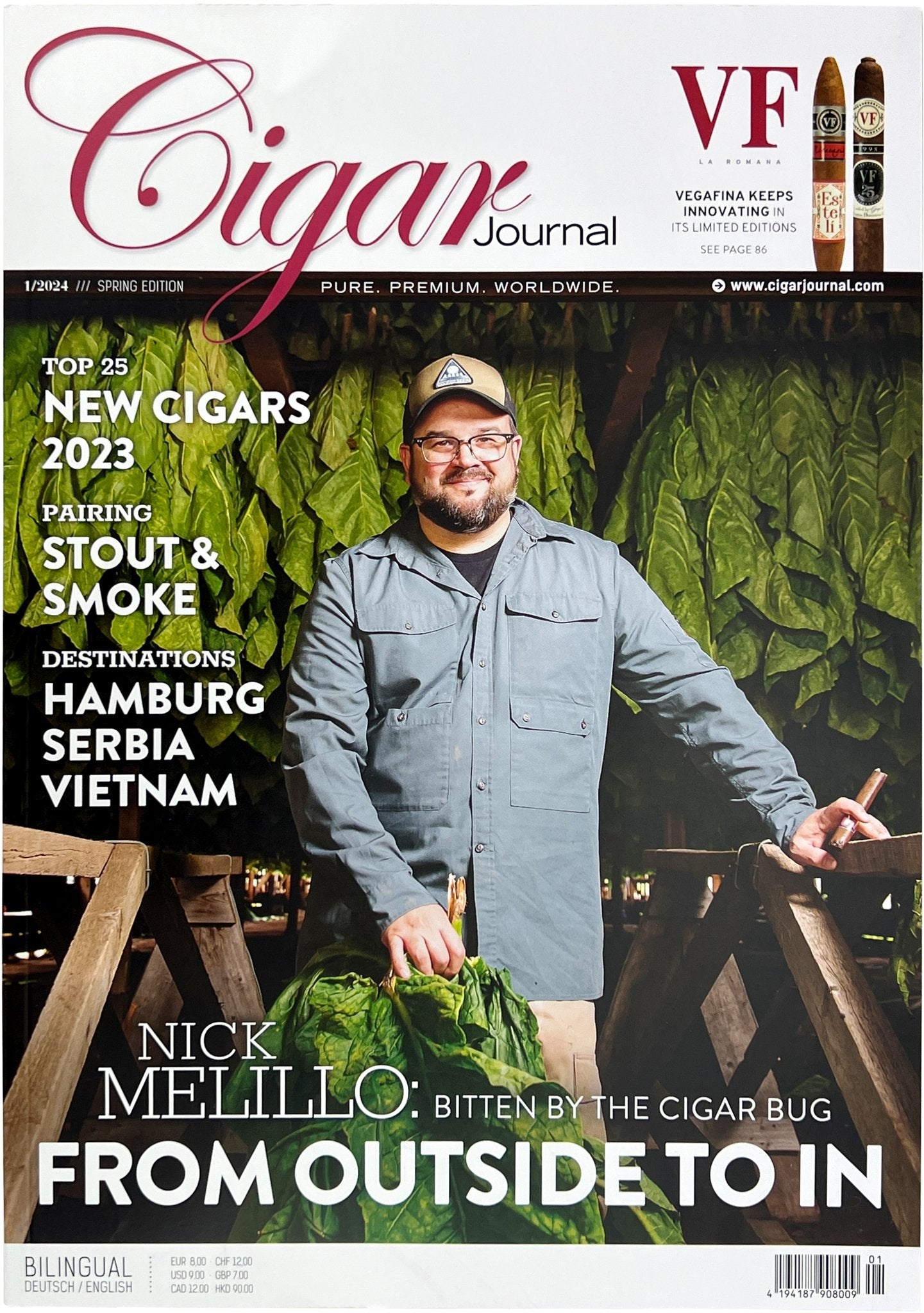 Cigar Journal Magazine - Spring 2024- Nick Melillo