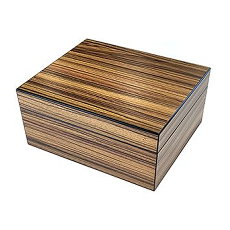 Brigham Celestial Zebrawood 50 Count Cigar Humidor