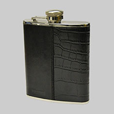 2 Texture Vinyl Wrapped 6oz Flask