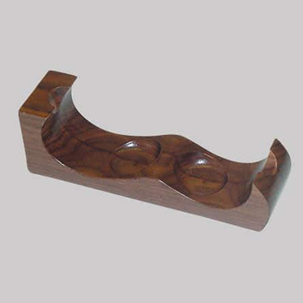 Bowl to Bowl Wood 2 Pipe Stand