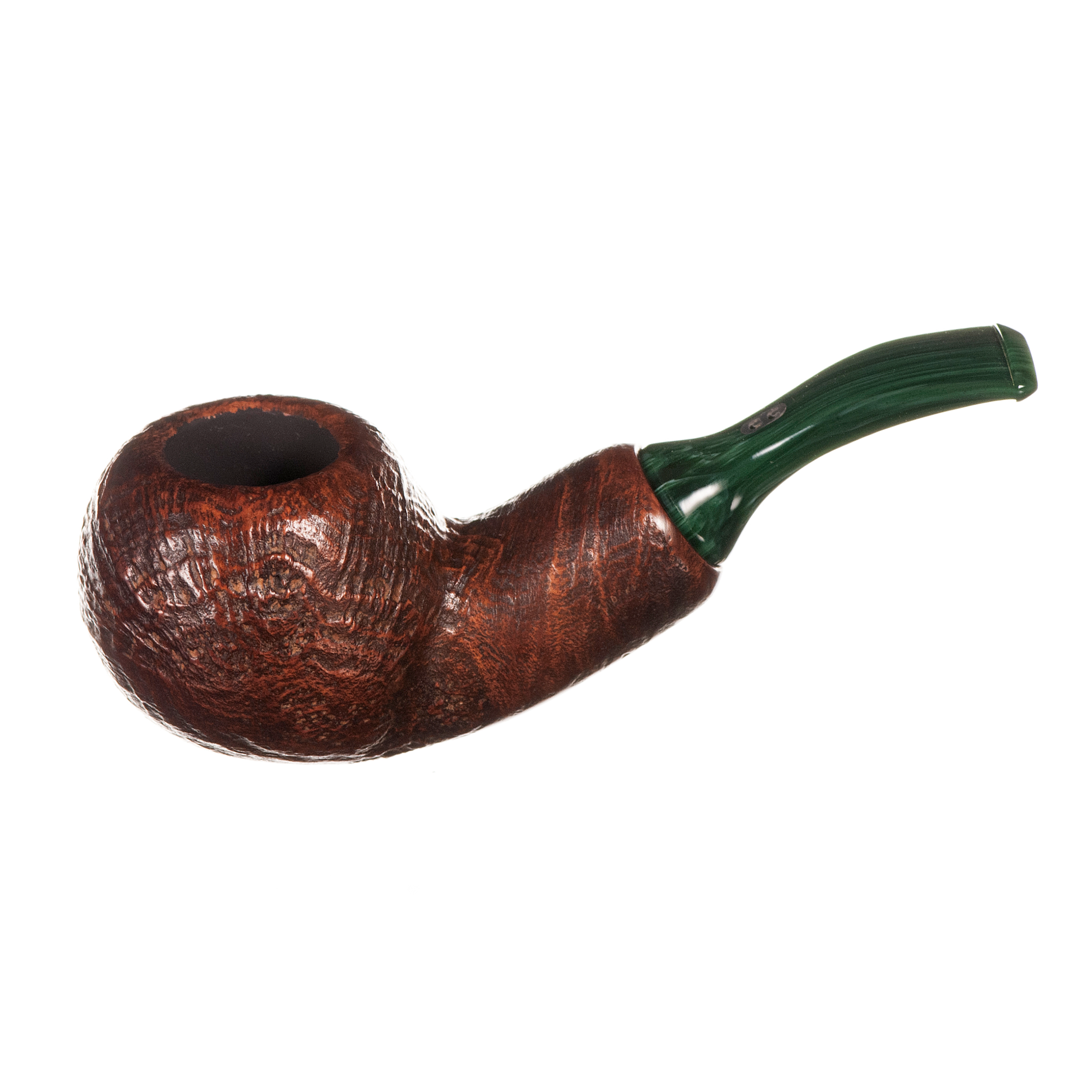 Chacom Reverse Calabash Brown Sandblast Pipe