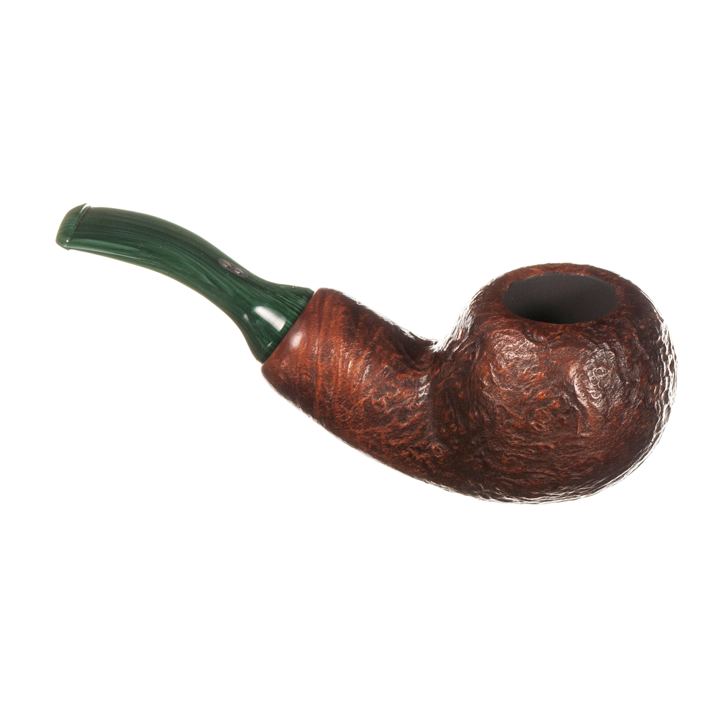 Chacom Reverse Calabash Brown Sandblast Pipe