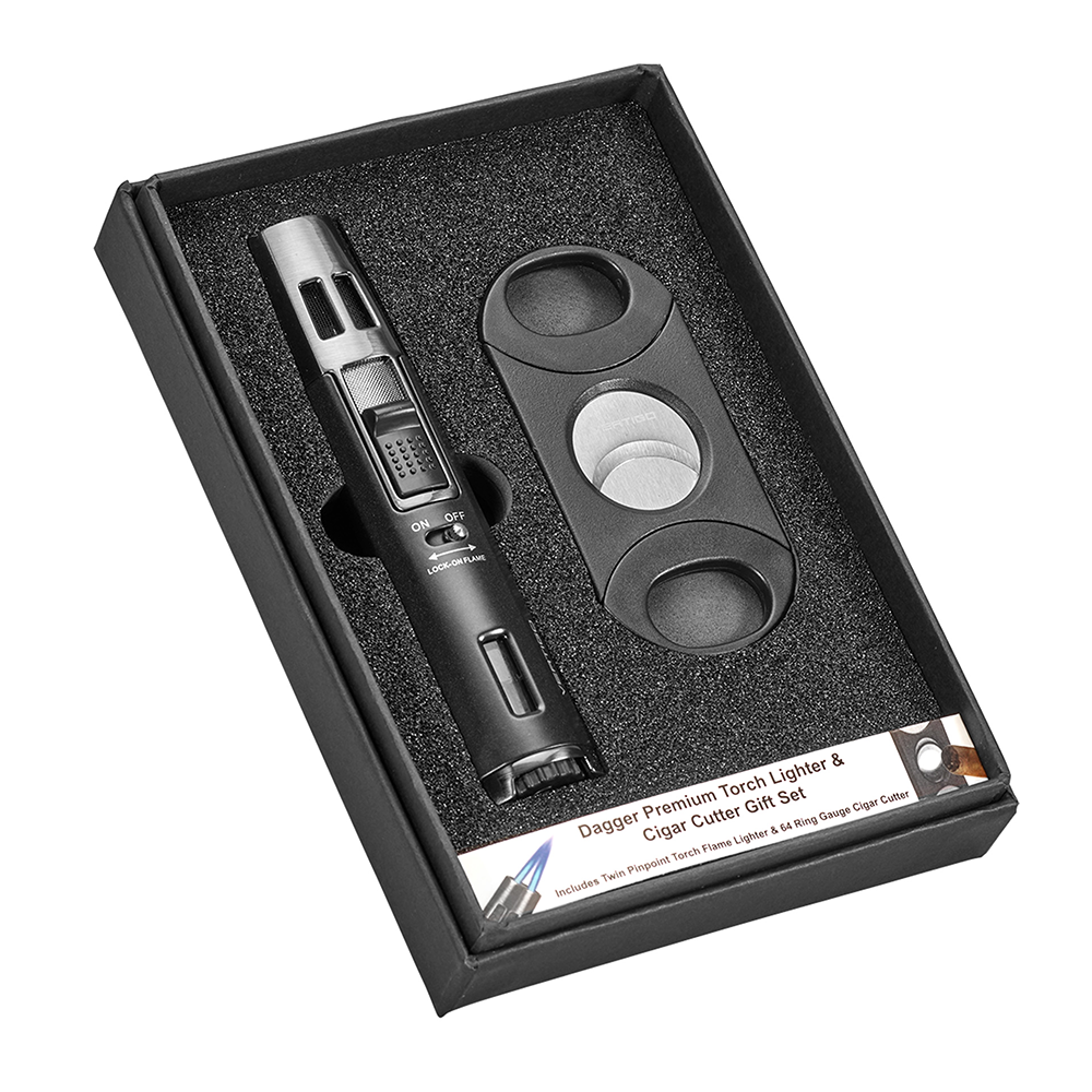 Vertigo Dagger Lighter & Big Boy Cutter Gift Set