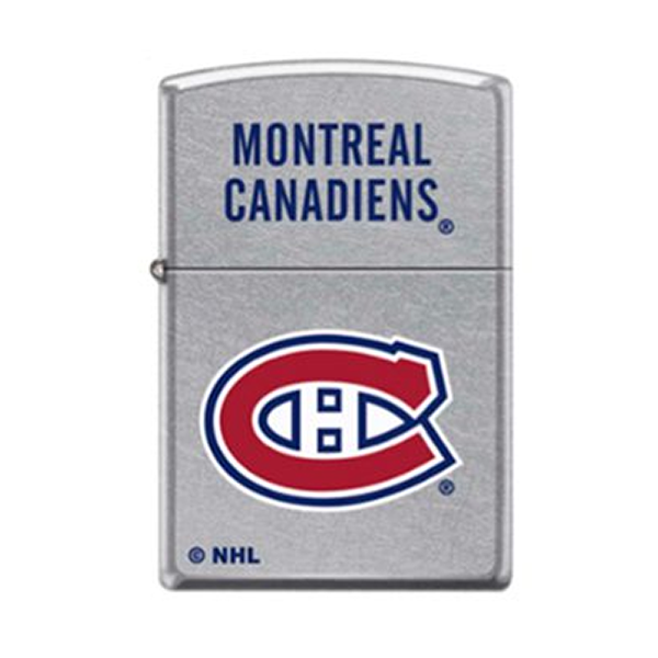 NHL Montreal Canadiens Logo Street Chrome Zippo