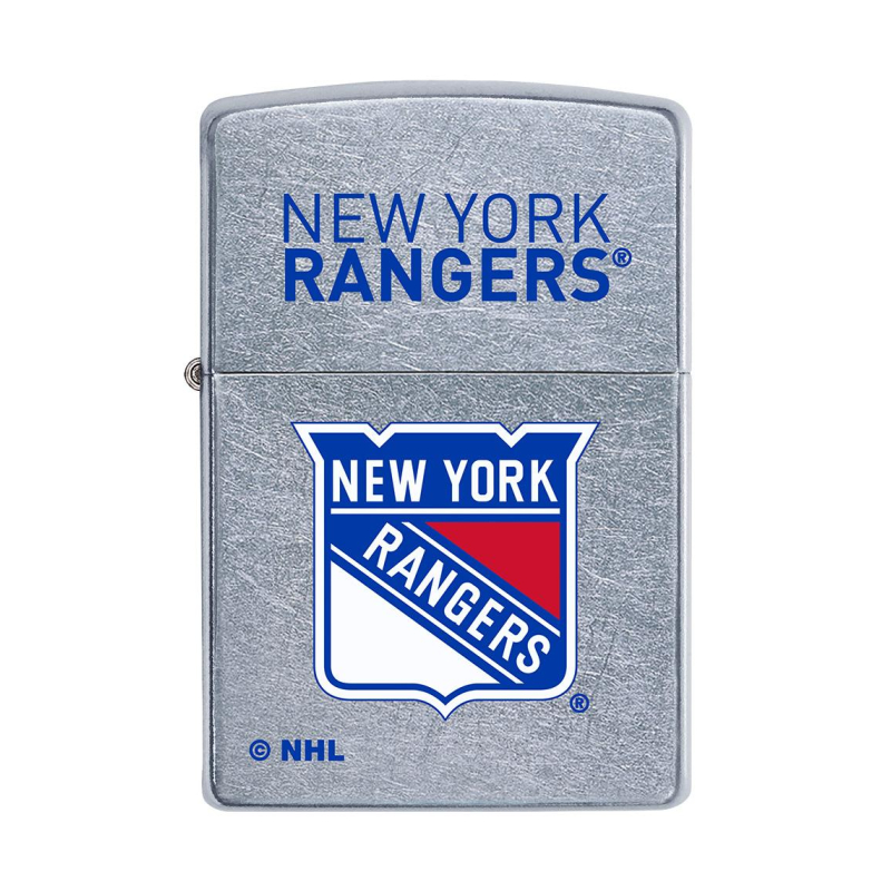 NHL New York Rangers Logo Design Street Chrome Zippo