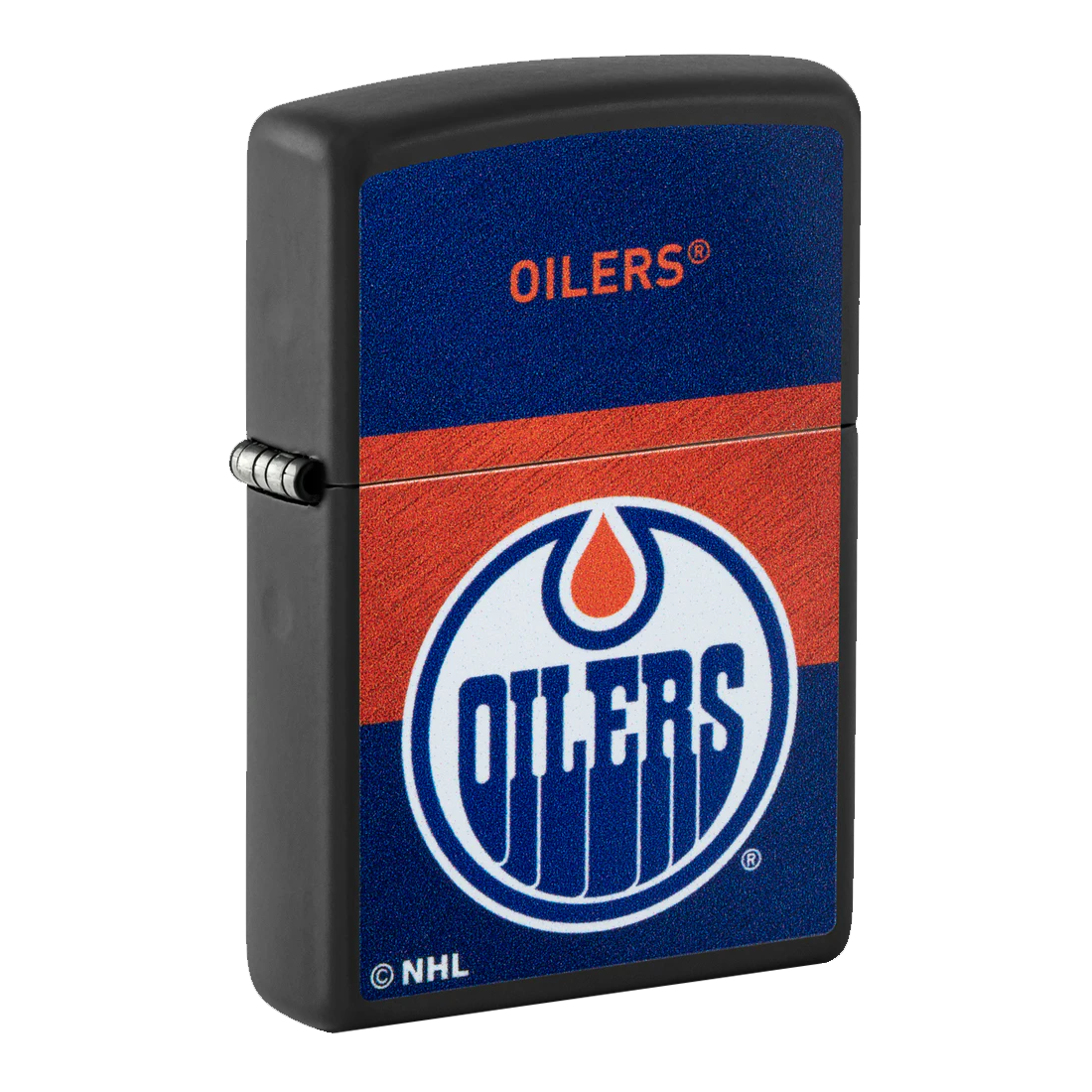 NHL Edmonton Oilers Jersey Design Black Zippo