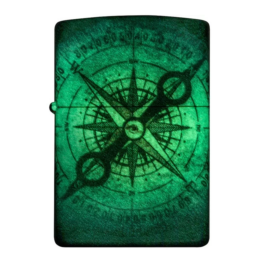 Compass & Ghost Glow in the Dark Zippo