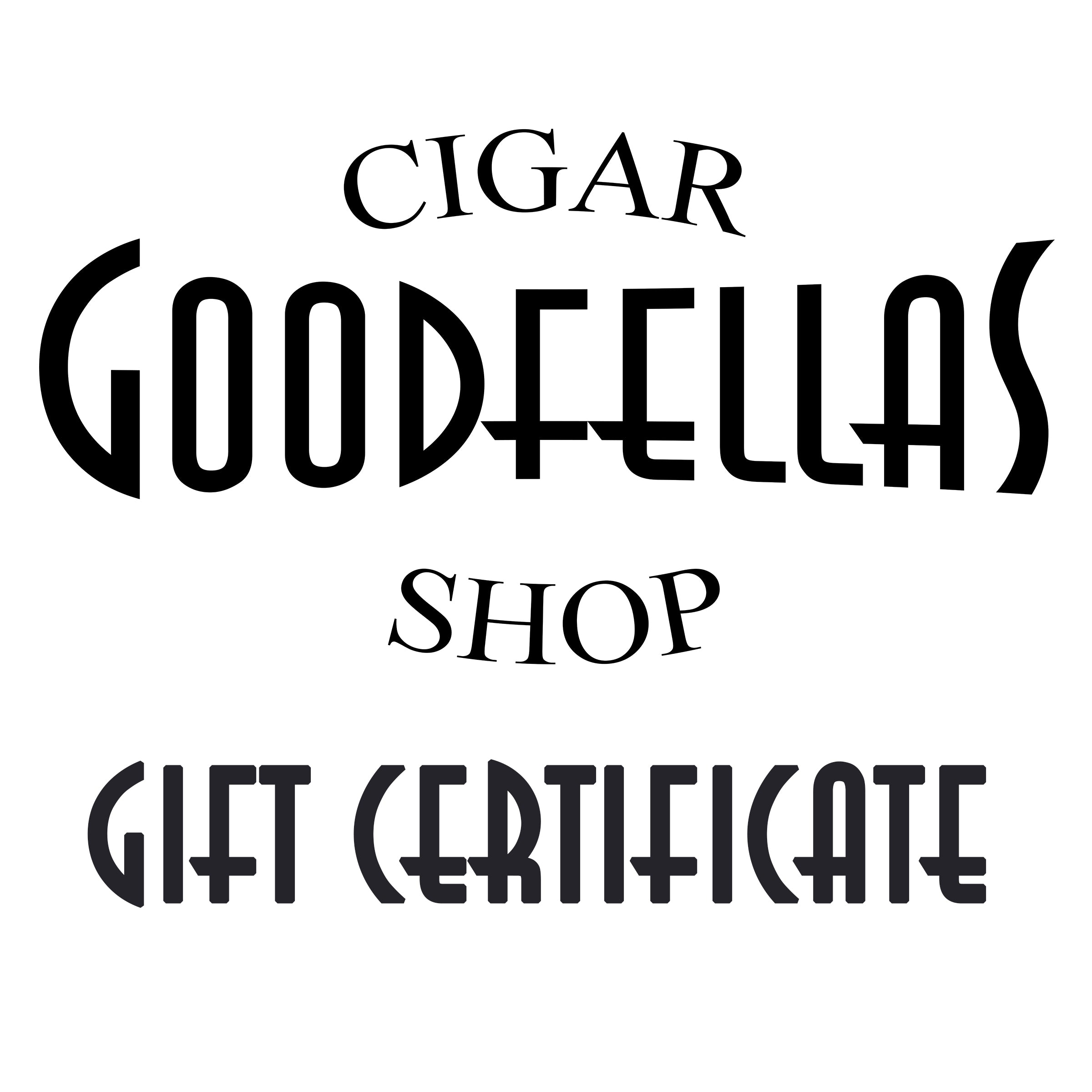 Goodfellas Gift Certificate